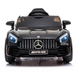 Mercedes Benz Licensed Kids Electric Ride On Car Remote Control Black - Low Angle