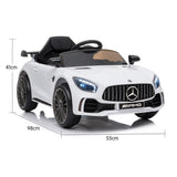 Mercedes Benz Licensed Kids Electric Ride On Car Remote Control White - Side View