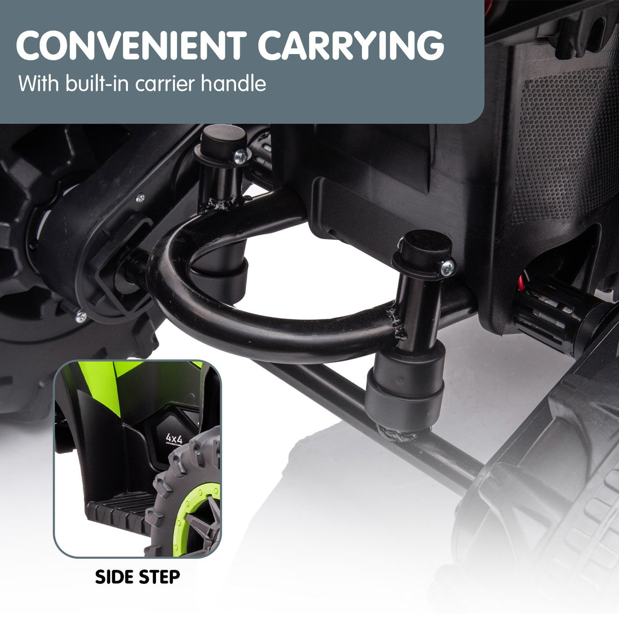 Kahuna GTS99 Kids Toy Electric Ride On Quad Bike Toy ATV 50W - Green