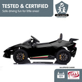 Lamborghini Performante Kids Electric Ride On Car Black