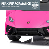 Lamborghini Performante Kids Electric Ride On Car Remote Control Pink - Extra Image