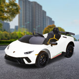 Lamborghini Performante Kids Electric Ride On Car - White - Extra Image