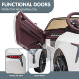 Licensed Lexus LC 500 Kids Electric Ride On Car - White