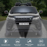 Land Rover Licensed Kids Electric Ride On Car Remote Control - Black - Front View