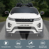 Land Rover Licensed Kids Electric Ride On Car Remote Control - White - Front View