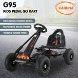 Kahuna G95 Kids Ride On Pedal-Powered Go Kart - Black - Extra Image