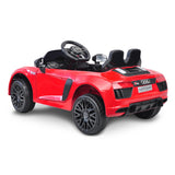 R8 Spyder Audi Licensed Kids Electric Ride On Car Remote Control Red - Close-Up Angle