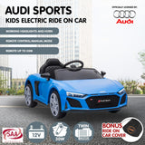 Audi Sport Licensed Kids Electric Ride On Car Remote Control Blue