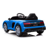 Audi Sport Licensed Kids Electric Ride On Car Remote Control Blue - Side View