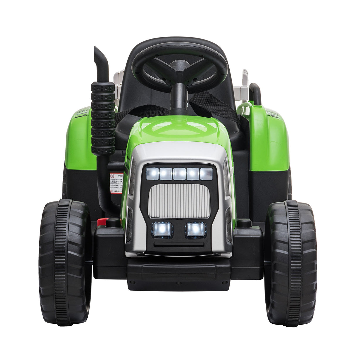 Kahuna MX-611 Kids Electric Ride On Tractor Trailer Car Green Grey