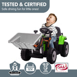 Kahuna MX-611C Kids Electric Ride On Car Tractor Digger Loader Grey - Extra Image