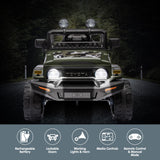 Authorised Toyota FJ Cruiser Kids Electric Ride On Car - Green - Close-Up Angle