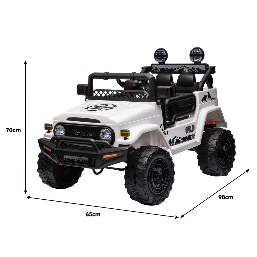 Authorized Toyota Kids Ride-on FJ Cruiser J2099 - White