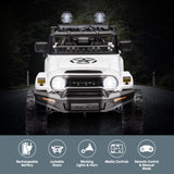 Authorized Toyota Kids Ride-on FJ Cruiser J2099 - White - 45-Degree Angle