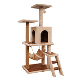 Furtastic 125cm Cat Tree Scratching Post - Beige - Extra Image