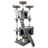 Furtastic 170cm Cat Tree Scratching Post - Silver Grey - Extra Image