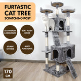 Furtastic 170cm Cat Tree Scratching Post - Silver Grey - Extra Image