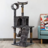 Furtastic 135cm Cat Tree Scratching Post - Dark Grey - Extra Image
