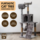 Furtastic 135cm Cat Tree Scratching Post - Silver Grey - Extra Image