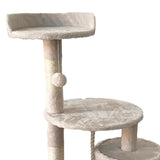 Furtastic 110cm Cat Tree Scratching Post - Beige - Extra Image