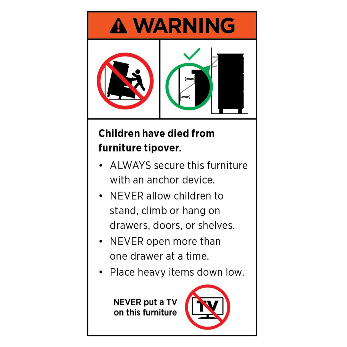 Sarantino Amara Chest of Drawers Tallboy Dresser in White/Gold