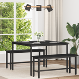 Dining Tables 110 x 110 x 75 cm METAL - Side View