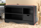 Shoe Rack Cabinet Organiser Black Cushion - 80 x 30 x 45 - Black - 45-Degree Angle