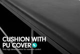Shoe Rack Cabinet Organiser Black Cushion - 80 x 30 x 45 - Black - Rear View