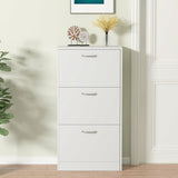Sarantino Mavis Shoe Cabinet in White - Extra Image