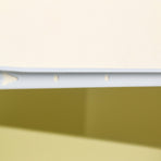 Bedside Table with Drawers MDF Cabinet Storage - White