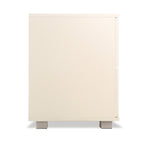 Bedside Table with Drawers MDF Cabinet Storage - White