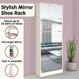 Sarantino 24 Pairs Shoe Cabinet Rack Storage Cupboard Organiser 5 Level Drawers