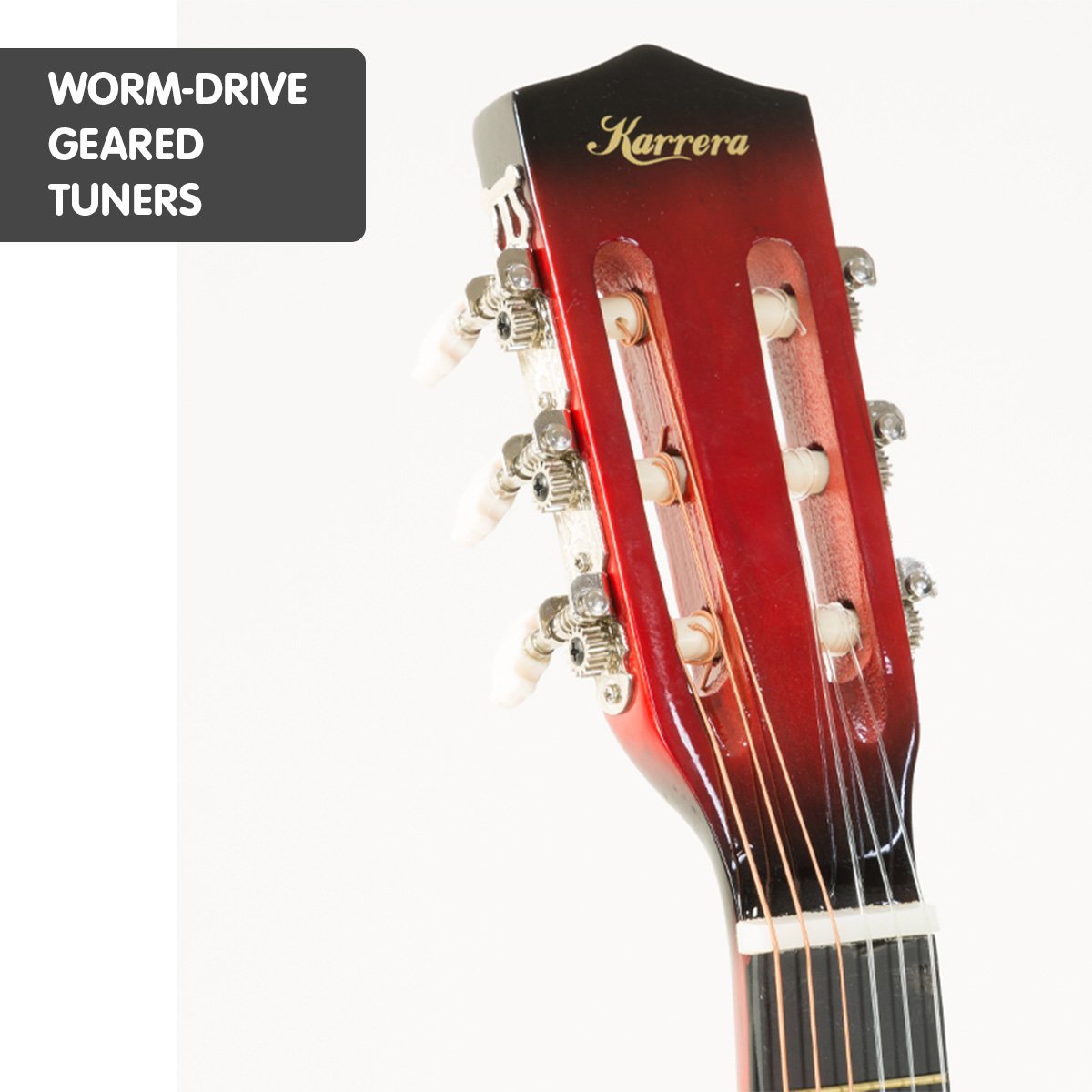Karrera Childrens 34in Acoustic Guitar Kids - Red