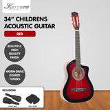 Karrera Childrens 34in Acoustic Guitar Kids - Red