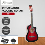 Karrera Childrens 34in Acoustic Guitar Kids - Red