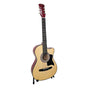 Karrera 38in Pro Cutaway Acoustic Guitar with Carry Bag - Natural
