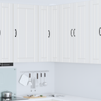 Wall Corner Cabinet LUCCA White 57 x 57 x 100 cm