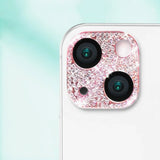 Diamond Metal Camera Lens Protector Glass For iPhone 11 14 15 Pro Max Plus 13 12 Mini Plus Full Cover Camera Lens Protector Case - Extra Image