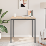 Bar Table 110 x 110 x 105 cm Solid Pine Wood Natural Square