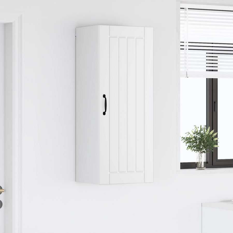 Wall Cabinet LUCCA White 40 x 31 x 100 cm Engineered Wood
