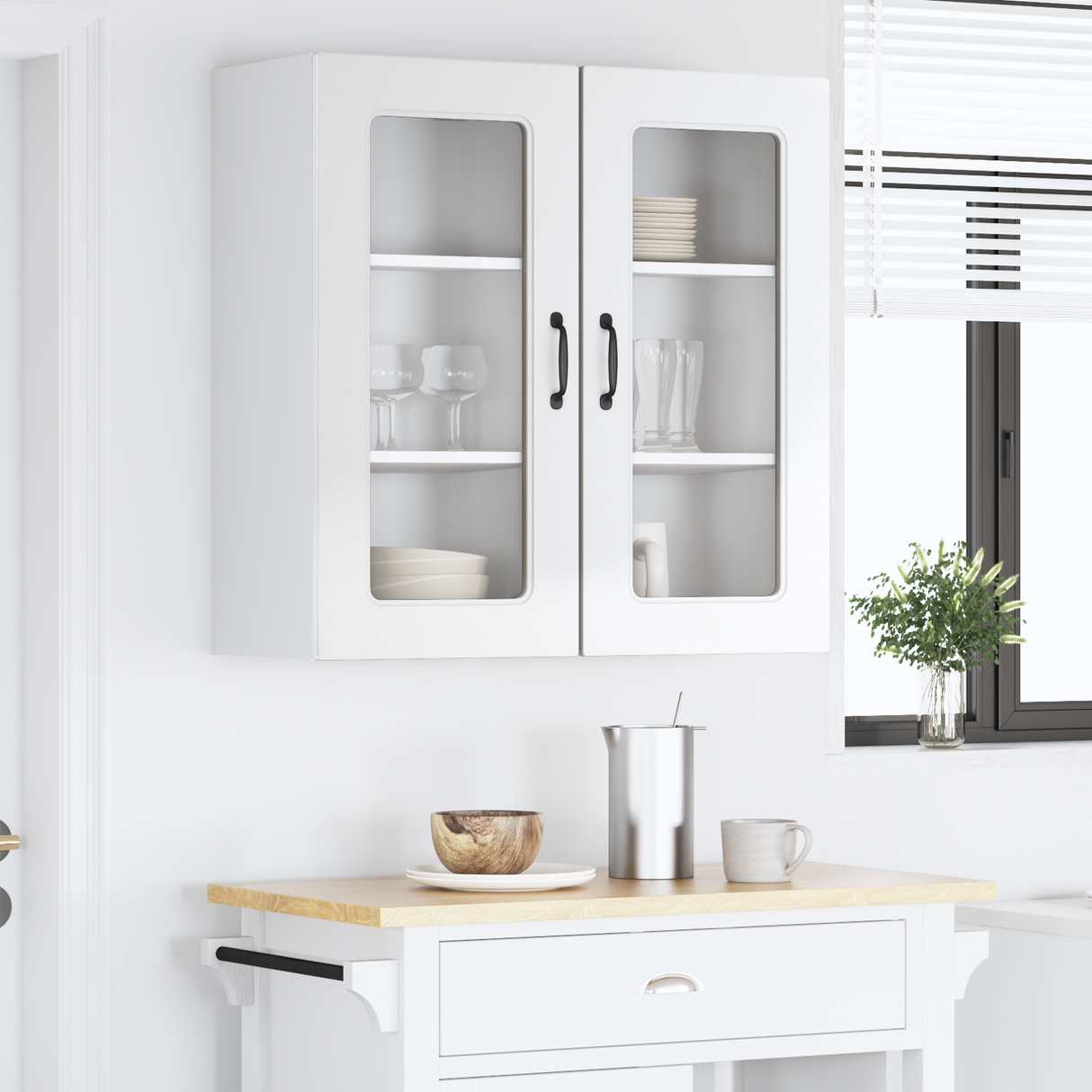 Dishwasher Panel Kalmar 2 pcs High Gloss White 40 x 31 x 80 cm