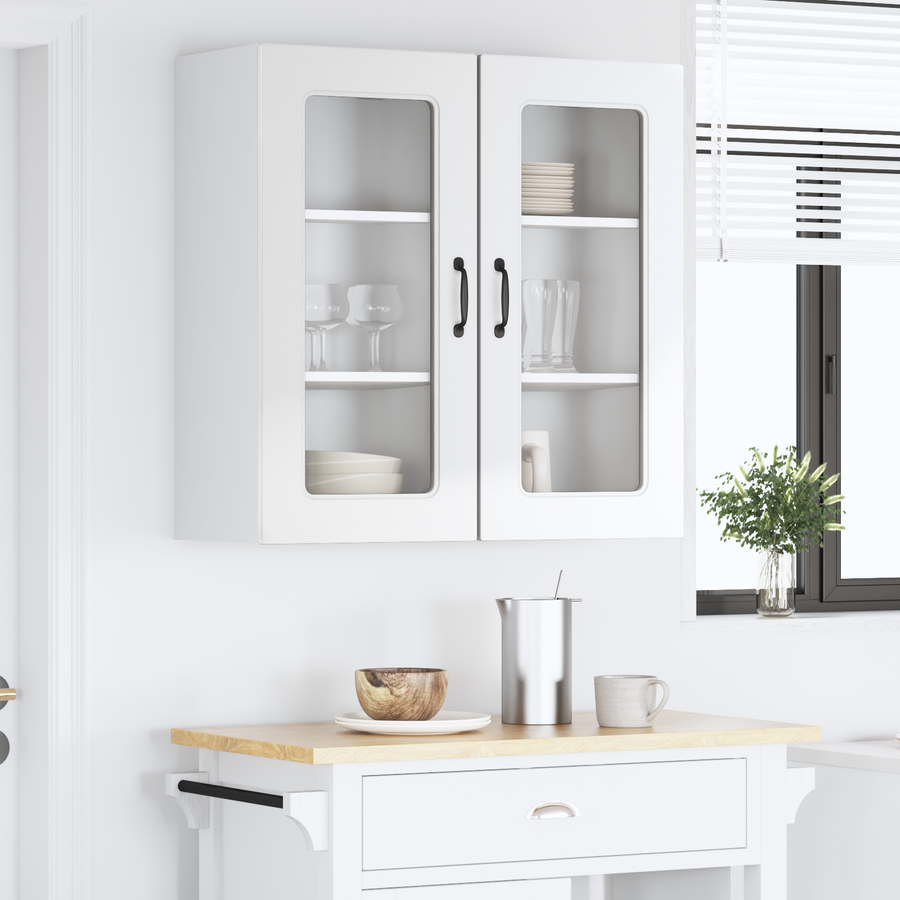 Dishwasher Panel Kalmar 2 pcs High Gloss White Engineered Wood