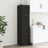 Apothecary Cabinet Black 40x41x174.5 cm Engineered Wood