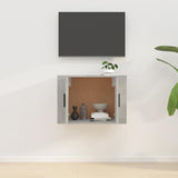 Wall Mounted TV Cabinet Concrete Grey 57x34.5x40 cm - Side View