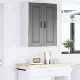 Wall Cabinet PORTO 2 pcs Black 30 x 31 x 80 cm Engineered Wood - Top-Down View
