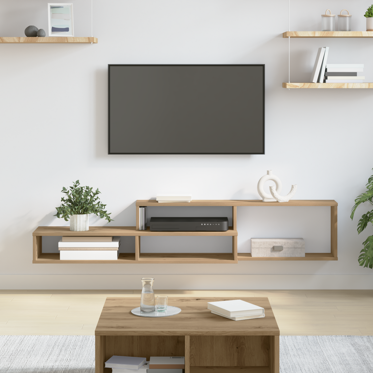 WallTVStand 150x25x28,5cm Engineered Wood