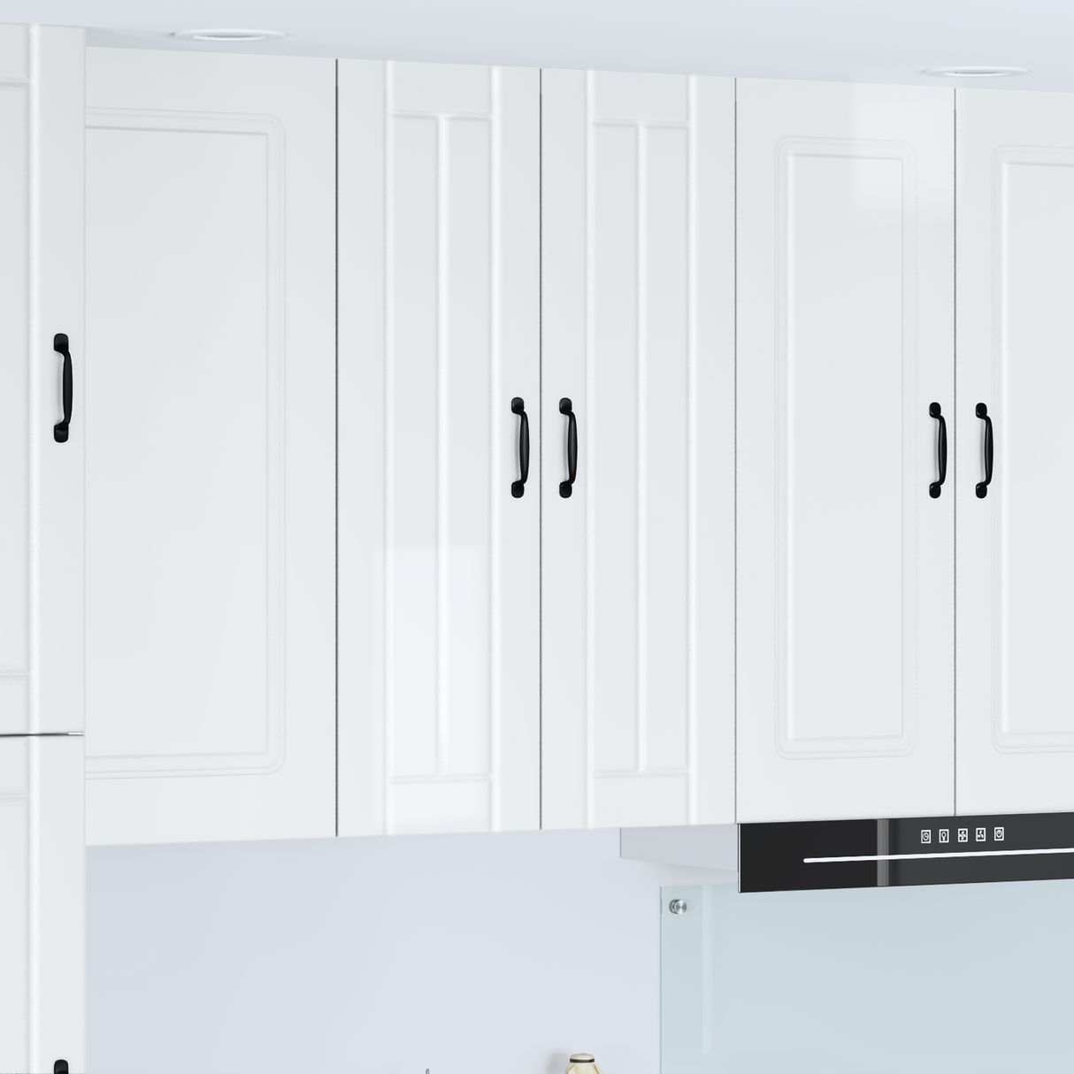 Wall Cabinet LUCCA High Gloss White 60 x 31 x 100 cm
