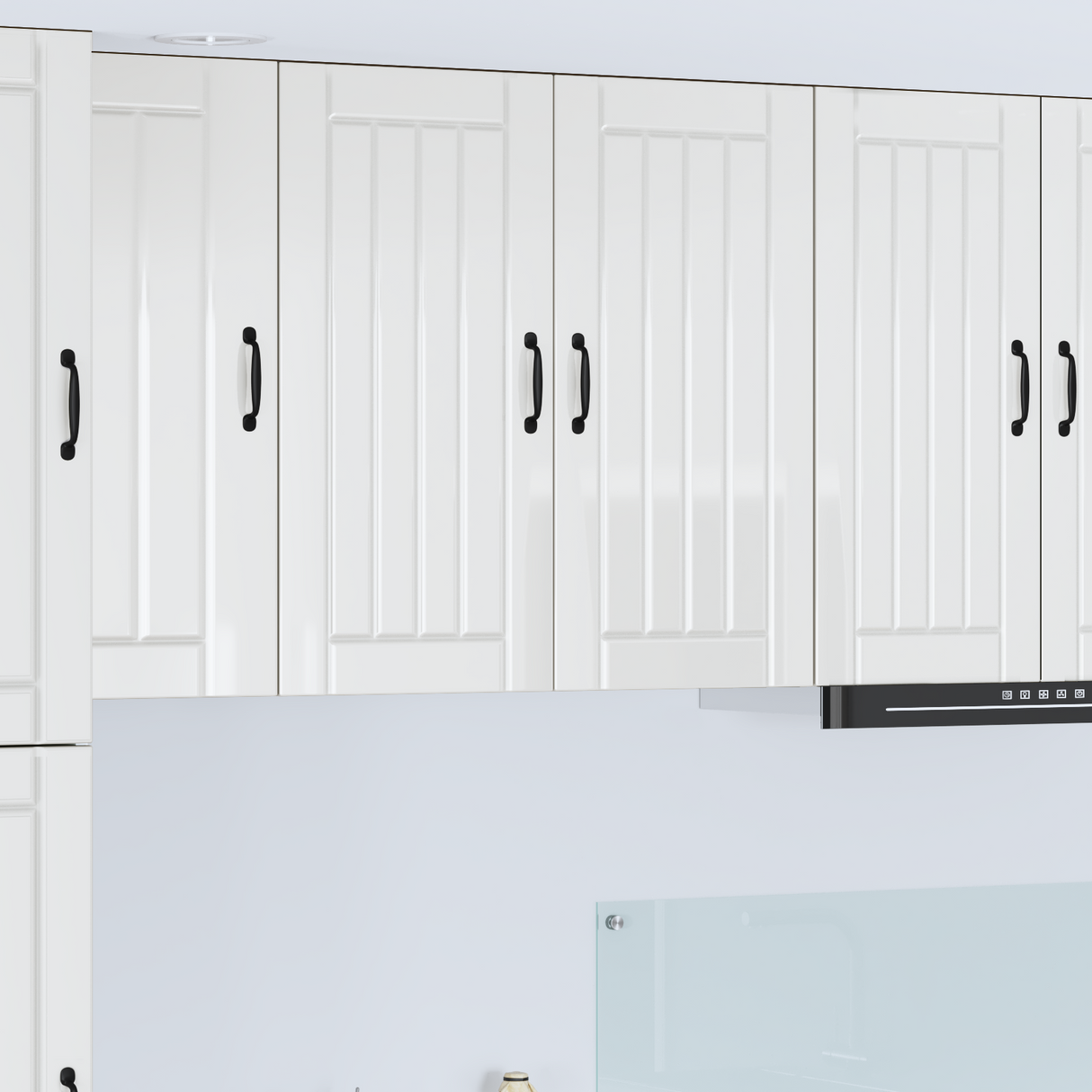 Wall Cabinet LUCCA High Gloss White 80 x 31 x 80 cm