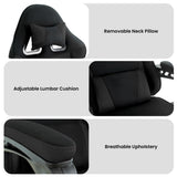 Sarantino Antre Kids Study Gaming Chair Black Computer Seat Adjustable Height Ergonomic Back Su