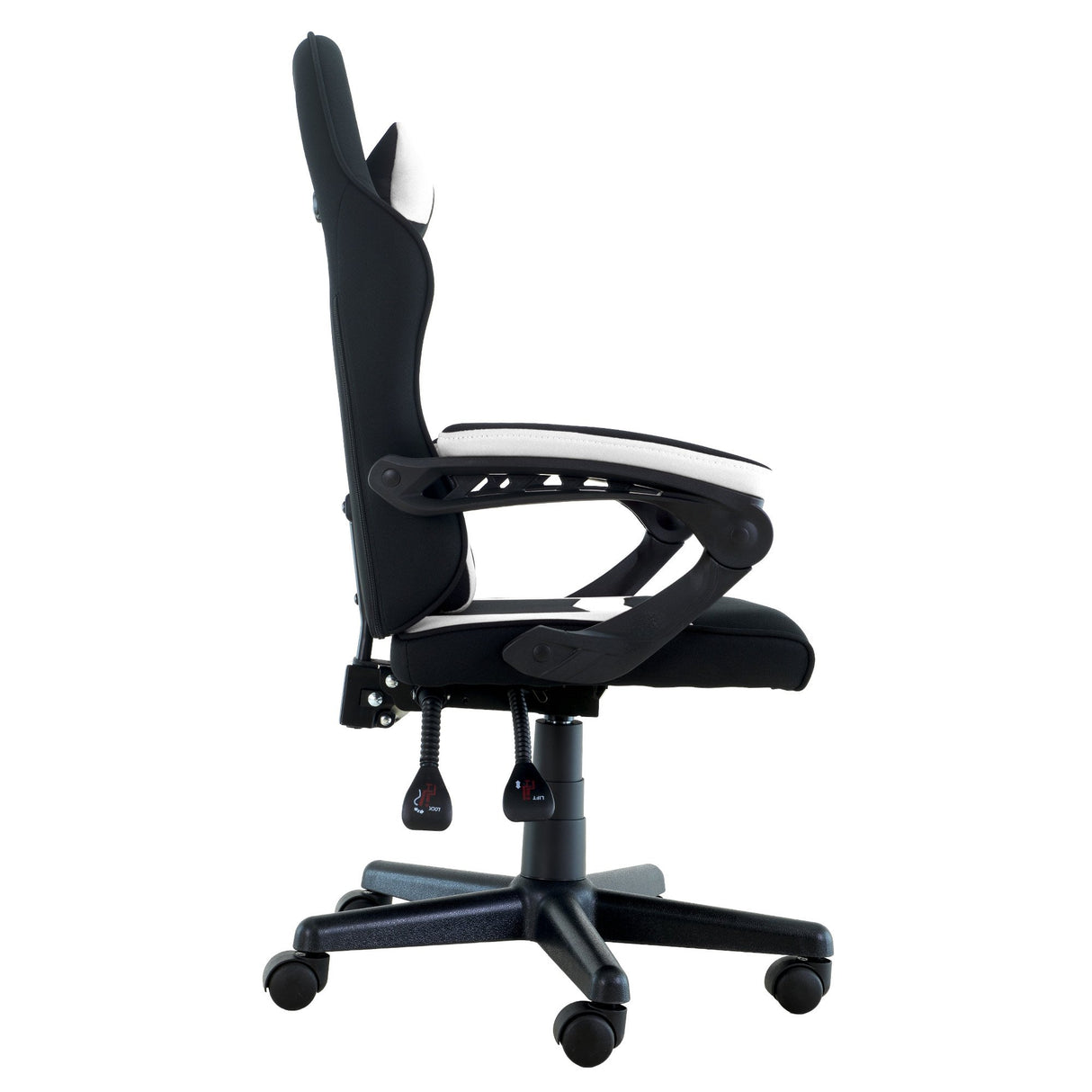 Sarantino Antre Kids Study Gaming Chair Black White Computer Seat Adjustable Height Ergonomic S